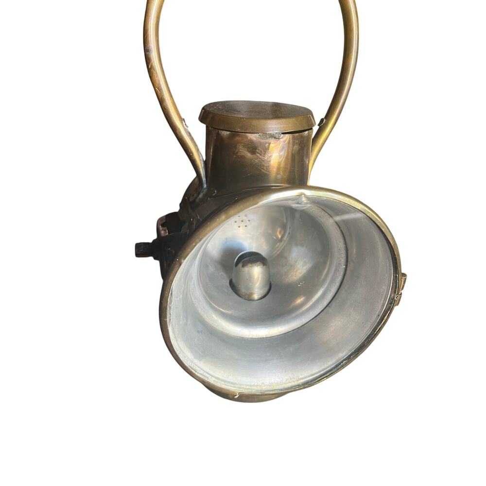 Vintage DIETZ Brass Railroad Lantern Headlight Signal Lamp Large Antique